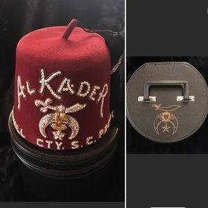 Shriners FEZ Hat Al Ka Der Yamhill Cty Pres VTG